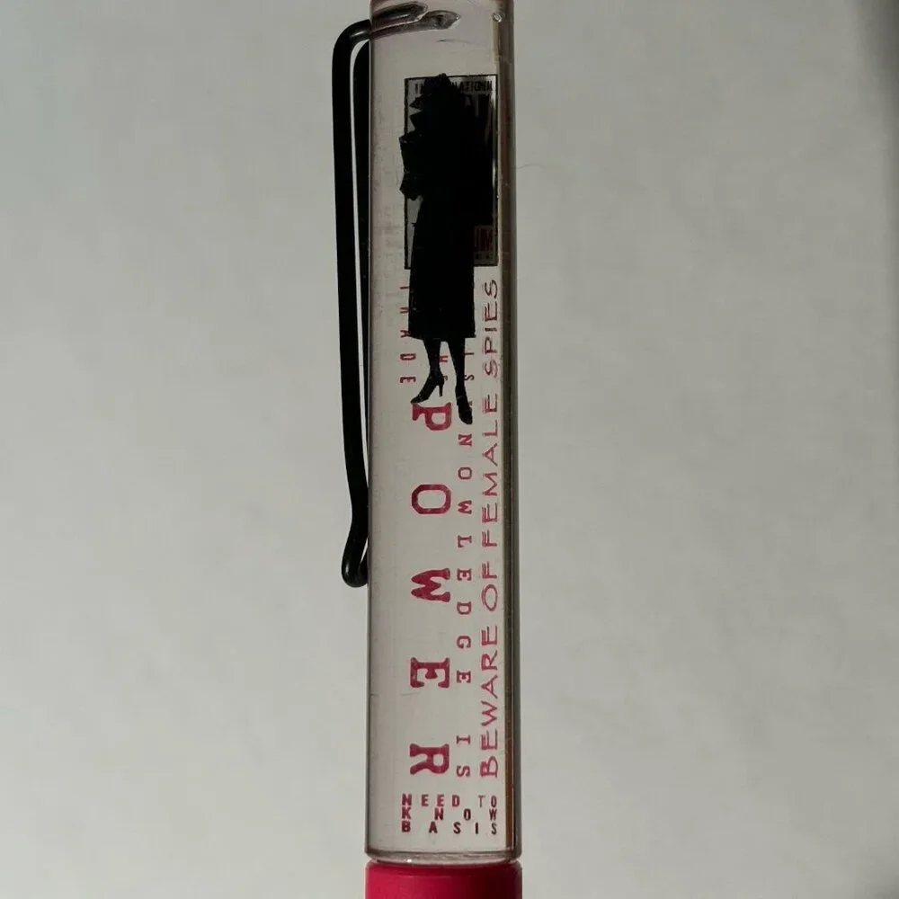 International Spy Museum Washington DC Floaty Pen Female Woman Spy Silhouette